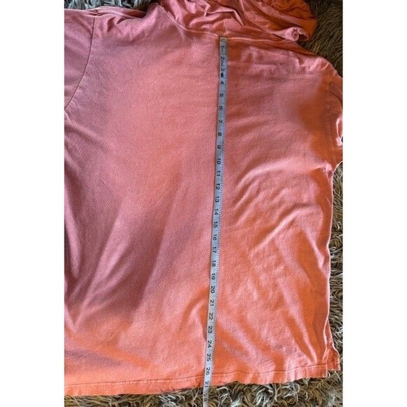 Victoria's Secret PINK Campus Logo Hoodie Tee T Shirt Pocket‎ Oversized MED EUC - Picture 11 of 12